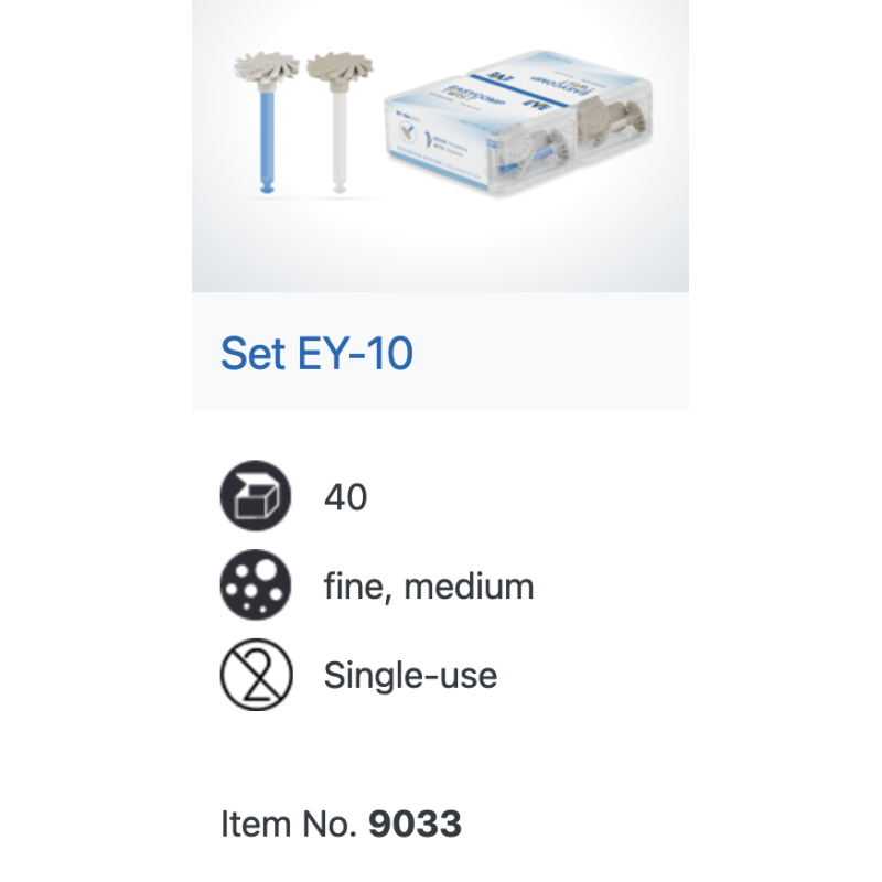 EASYCOMP SET POLISSOIRS EY-10 (40 pièces)