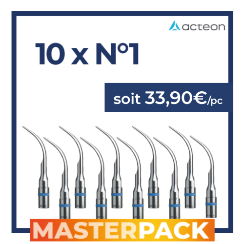 MASTERPACK - 10 inserts N°1 - ACTEON