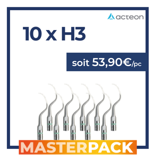MASTERPACK - 10 inserts N°H3 - ACTEON