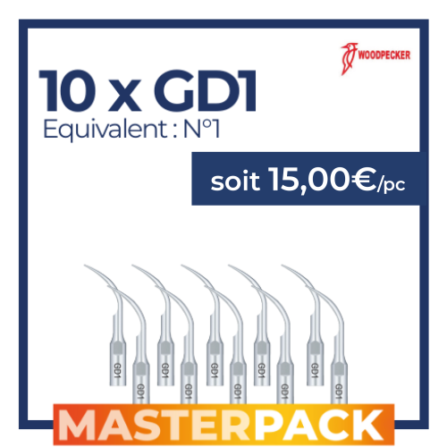 MASTERPACK - 10 inserts GD1 Compatible Satelec - WOODPECKER