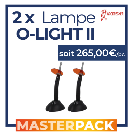 MASTERPACK - 2 Lampes O-light II - WOODPECKER