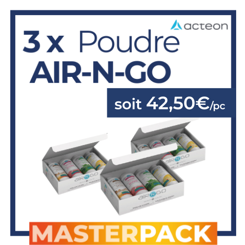 MASTERPACK - 3 boîtes de 4x250g AIR-N-GO - ACTEON