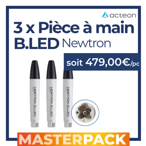 MASTERPACK - 3 Pièces à main Newtron SLIM B.Led - Anneau...