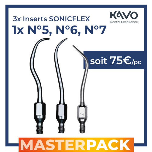 MASTERPACK - 3 inserts pour Sonicflex 2003L - KAVO