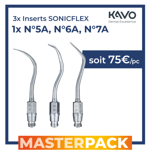 MASTERPACK - 3 inserts pour Sonicflex 2008L - KAVO