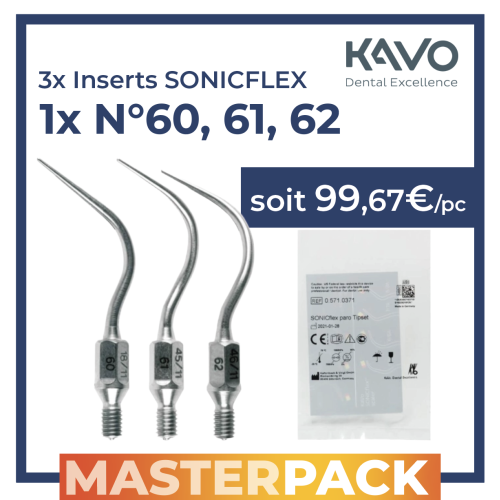 MASTERPACK - 3 inserts PARO (n°60, 61 et 62) pour...